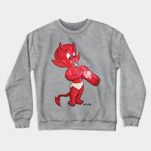 Hot Stuff Crewneck Sweatshirt by eliwolff